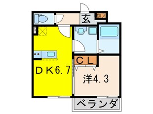 シェリル清荒神の物件間取画像